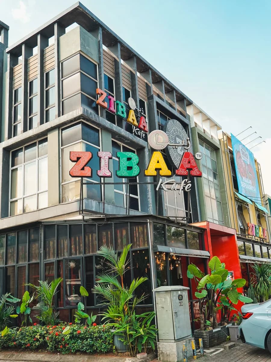 Fasad Zibaa Kafe Gading Serpong