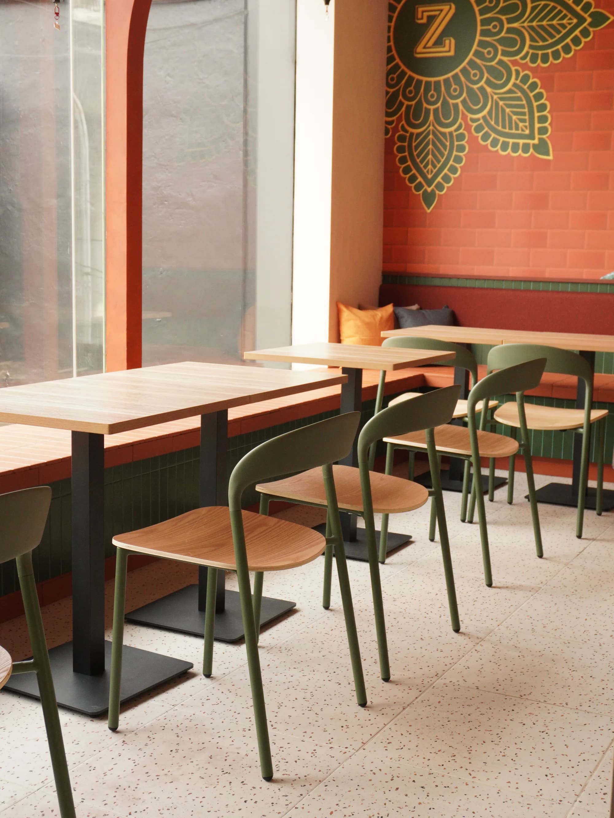Tables and chairs at Zibaa Kamaja Mayestik