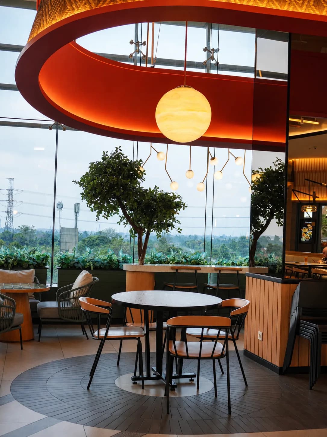 Dining area at Zibaa Jakarta Premium Outlet